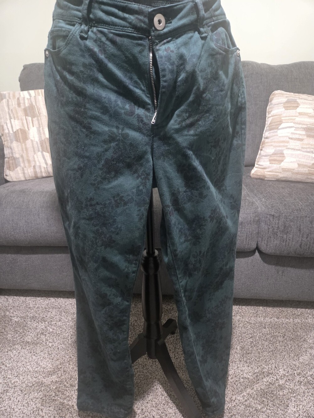 J. Jill Deep Green Slim Ankle Pants